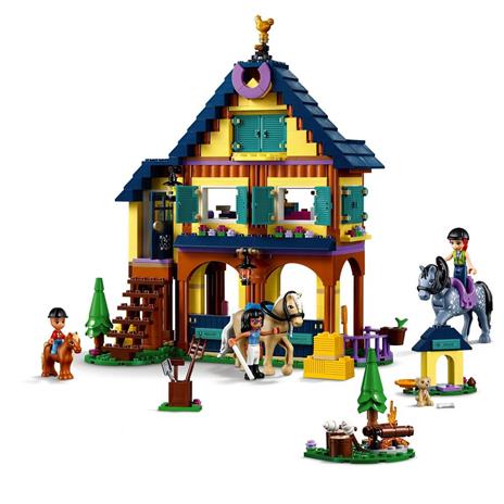 LEGO Friends 41683 Il Centro Equestre nel Bosco, Scuderia dei Cavalli Giocattolo per Bambini dai 7 Anni con 2 Mini Bamboline - 3