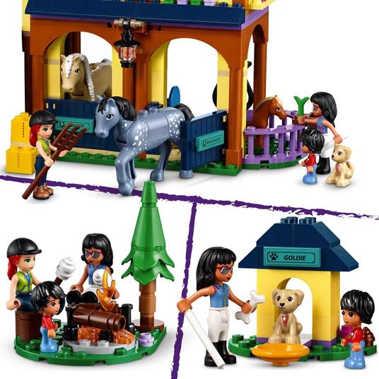LEGO Friends 41683 Il Centro Equestre nel Bosco, Scuderia dei Cavalli Giocattolo per Bambini dai 7 Anni con 2 Mini Bamboline - 5