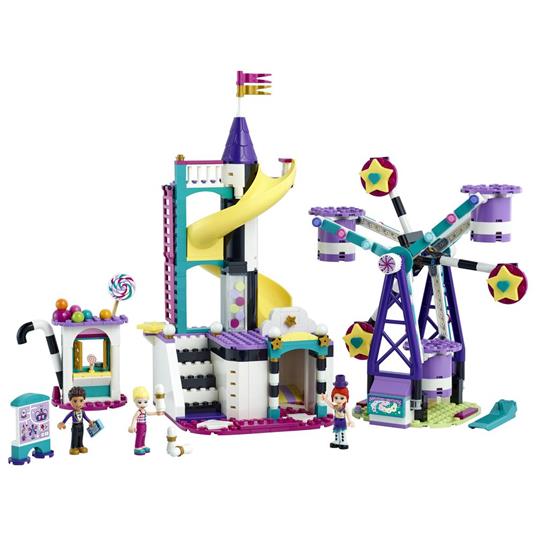 LEGO Friends 41689 La Ruota Panoramica e lo Scivolo Magici, Costruzioni per Bambini a Tema Parco Giochi con Mini Bamboline - 7