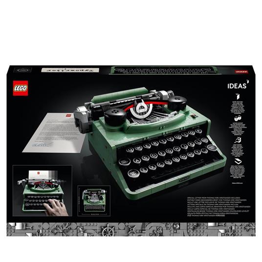 LEGO Ideas 21327 Macchina da Scrivere, Set da Costruzione, Modellino Retro da Collezione - 9