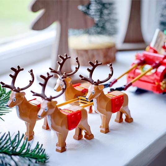 LEGO Slitta di Babbo Natale Giocattolo, Set di Giochi Creativi, Idea Regalo Natalizia, Decorazione Casa 40499 - 4