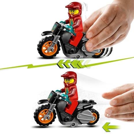 LEGO City Stuntz Stunt Bike Antincendio, Moto Giocattolo con Funzione "Carica e Vai", Idee Regalo per Bambini dai 5 Anni, 60311 - 4