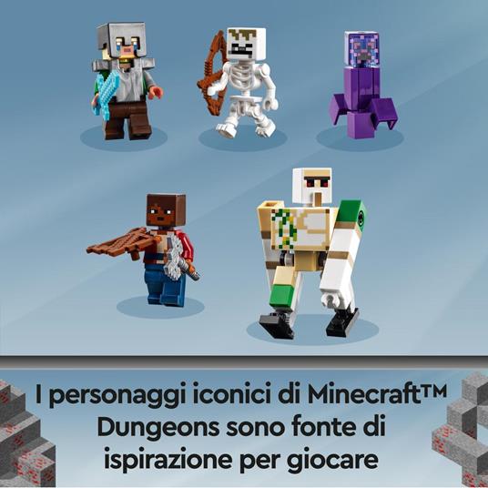 LEGO Minecraft 21176 L'Abominio della Giungla, Giocattoli Action Figure per Bambini con i Personaggi di Minecraft Dungeons - 3