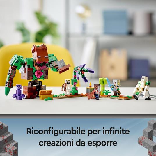 LEGO Minecraft 21176 L'Abominio della Giungla, Giocattoli Action Figure per Bambini con i Personaggi di Minecraft Dungeons - 6