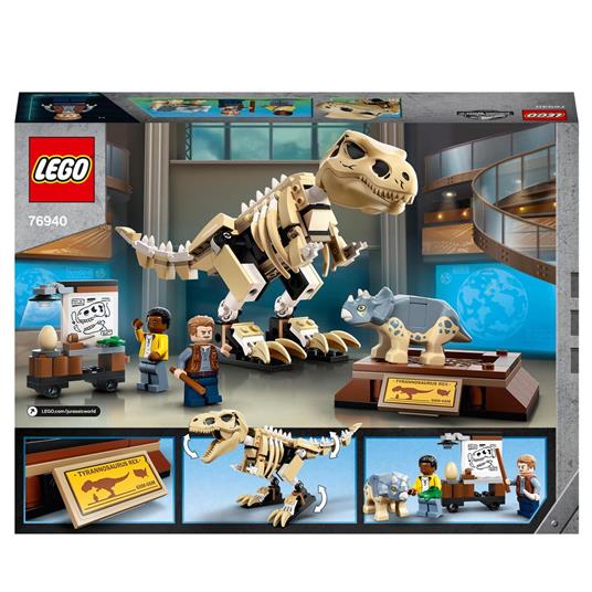LEGO Jurassic World 76940 La Mostra del Fossile di Dinosauro T. Rex, Kit con Scheletro di Dinosauro Giocattolo - 8