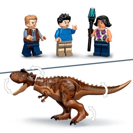 LEGO Jurassic World 76941 L'Inseguimento del Dinosauro Carnotaurus con Elicottero e Camioncino, Giocattoli per Bambini - 4