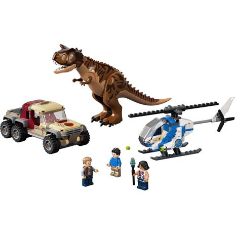 LEGO Jurassic World 76941 L'Inseguimento del Dinosauro Carnotaurus con Elicottero e Camioncino, Giocattoli per Bambini - 7