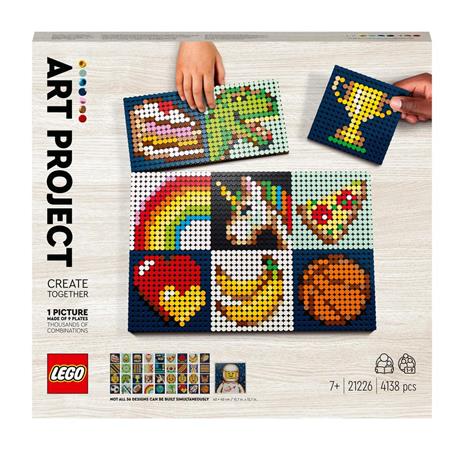 LEGO Art 21226 Progetto d'Arte - Creiamo Insieme, Mattoncini per Costruzioni, Lavoretti Creativi per Bambini e Adulti - 2