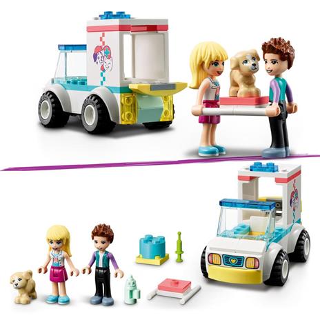 LEGO Friends 41694 Ambulanza della Clinica Veterinaria, Set Soccorso Amici Animali, Giocattolo per Bambini di 4+ Anni - 4