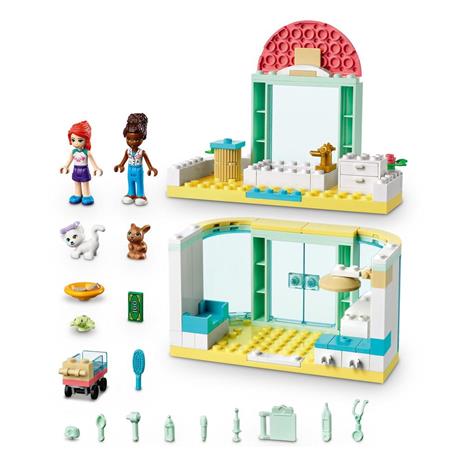 LEGO Friends 41695 Clinica Veterinaria, Giochi per Bambini dai 4 Anni, con 2 Mini Bamboline e 3 Animali, Idea Regalo - 6