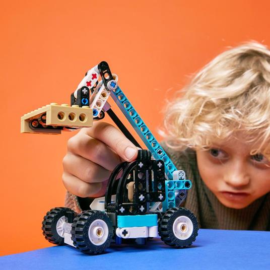 LEGO Technic 42133 Sollevatore Telescopico, Set 2in1 Camion Giocattolo e Carrello Elevatore, Giochi per Bambini di 7+ Anni - 2