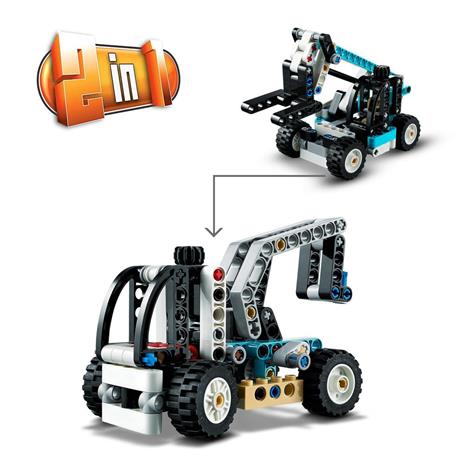 LEGO Technic 42133 Sollevatore Telescopico, Set 2in1 Camion Giocattolo e Carrello Elevatore, Giochi per Bambini di 7+ Anni - 5
