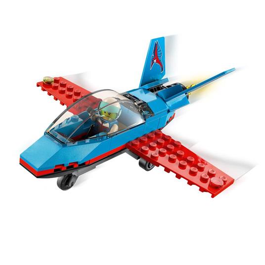LEGO City Great Vehicles 60323 Aereo Acrobatico, Giocattolo con Minifigure del Pilota, Idea Regalo, Giochi per Bambini - 5