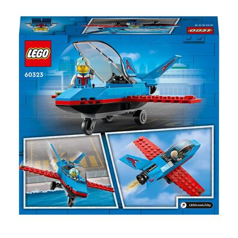 LEGO City Great Vehicles 60323 Aereo Acrobatico, Giocattolo con Minifigure del Pilota, Idea Regalo, Giochi per Bambini - 8