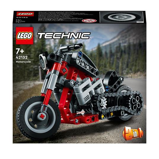 LEGO Technic 42132 Motocicletta 2 in 1, Modellino da Costruire