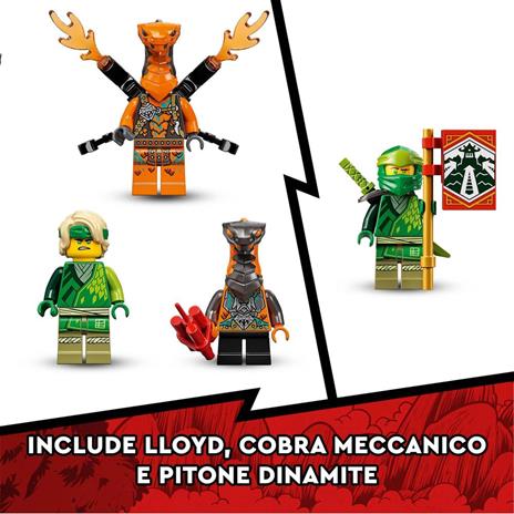 LEGO NINJAGO 71763 Auto da Corsa di Lloyd - EVOLUTION, Set per Bambini di 6+ Anni con Quad, Guerrieri Serpente - 5