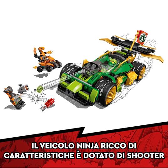 LEGO NINJAGO 71763 Auto da Corsa di Lloyd - EVOLUTION, Set per Bambini di 6+ Anni con Quad, Guerrieri Serpente - 3