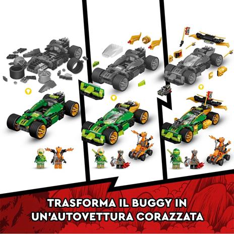 LEGO NINJAGO 71763 Auto da Corsa di Lloyd - EVOLUTION, Set per Bambini di 6+ Anni con Quad, Guerrieri Serpente - 4