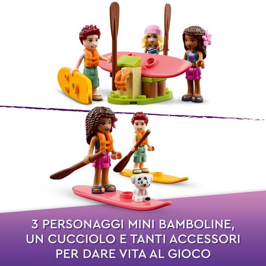 LEGO Friends 41700 Glamping sulla Spiaggia, Giocattoli per Bambini e Bambine di 6+ Anni con 3 Mini Bamboline e Accessori - 5