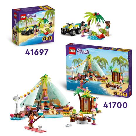 LEGO Friends 41700 Glamping sulla Spiaggia, Giocattoli per Bambini e Bambine di 6+ Anni con 3 Mini Bamboline e Accessori - 7