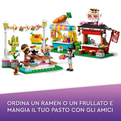 LEGO Friends 41701 Il Mercato dello Street Food, Include Camion dei Tacos e Bar dei Frullati, Giochi per Bambini - 3