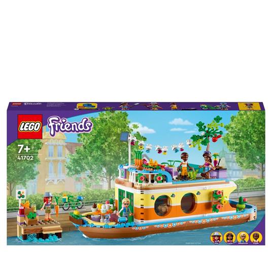 LEGO Friends 41702 Casa Galleggiante sul Canale, Giochi per Bambina e Bambino dai 7 Anni in su con Giardino - 2