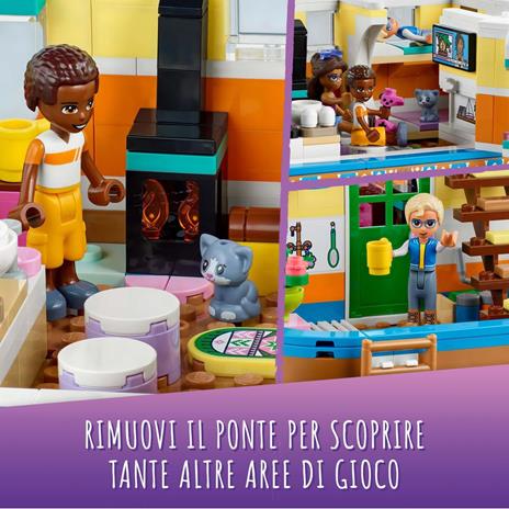 LEGO Friends 41702 Casa Galleggiante sul Canale, Giochi per Bambina e Bambino dai 7 Anni in su con Giardino - 8