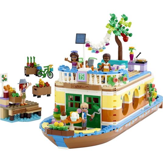 LEGO Friends 41702 Casa Galleggiante sul Canale, Giochi per Bambina e Bambino dai 7 Anni in su con Giardino - 10