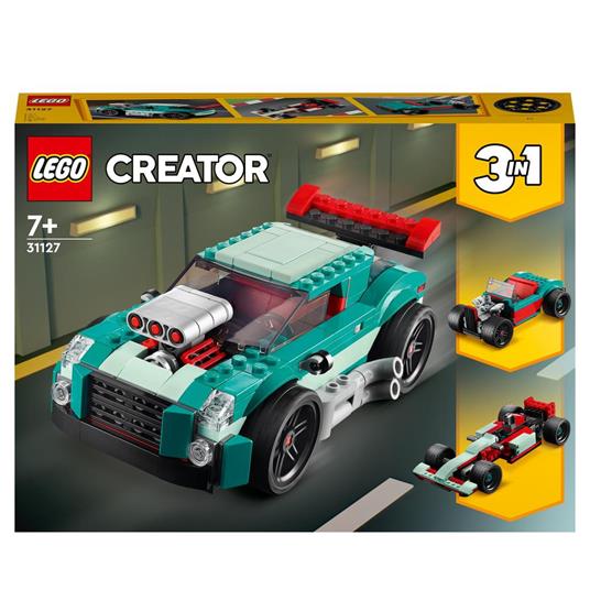 LEGO Creator 31127 3in1 Street Racer, Macchine Giocattolo, Auto da Corsa  per Bambini di 7+ Anni, Costruzione con Mattoncini - LEGO - Creator -  Automobili - Giocattoli