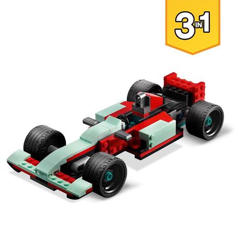 LEGO Creator 31127 3in1 Street Racer, Macchine Giocattolo, Auto da Corsa per Bambini di 7+ Anni, Costruzione con Mattoncini - 5