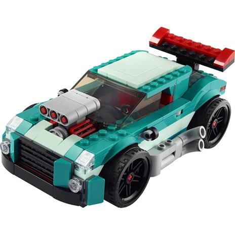 LEGO Creator 31127 3in1 Street Racer, Macchine Giocattolo, Auto da Corsa per Bambini di 7+ Anni, Costruzione con Mattoncini - 7