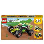 LEGO Creator 31123 3in1 Buggy Fuoristrada, Set di Macchine Giocattolo con Mezzo Escavatore e Veicolo Multiterreno