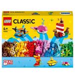 LEGO Classic 11018 Divertimento Creativo sullOceano, Giocattoli Creativi per Bambini di 4+ Anni, Mattoncini da Costruzione