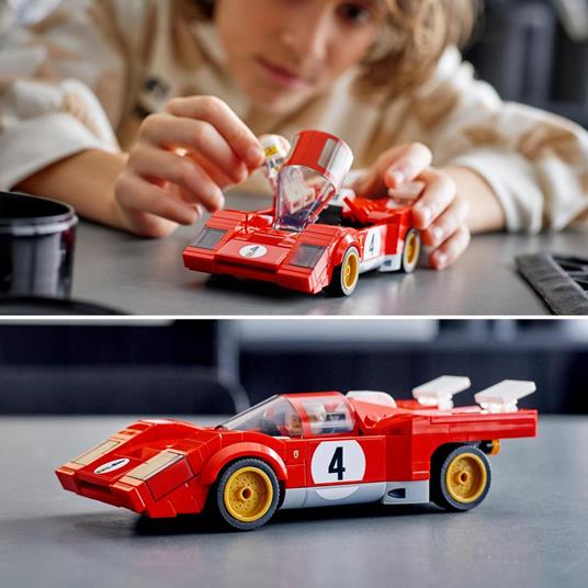 LEGO Speed Champions 76906 1970 Ferrari 512 M, Macchina Giocattolo da Corsa, Auto Sportiva Rossa, Modellismo da Collezione - 2