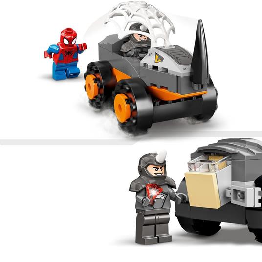 LEGO Marvel 10782 Spidey e i Suoi Fantastici Amici Resa dei Conti tra Hulk e Rhino, Monster Truck, Macchine Giocattolo - 4
