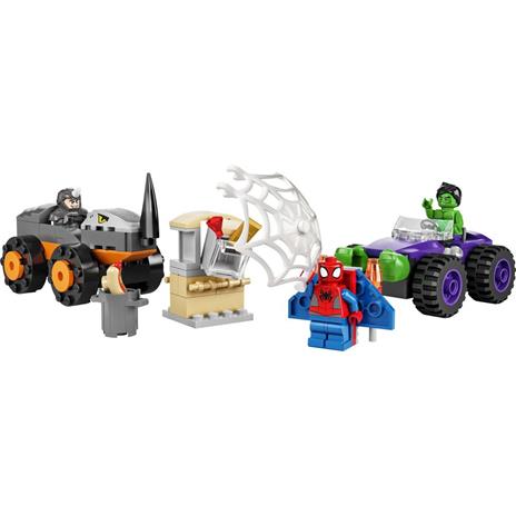 LEGO Marvel 10782 Spidey e i Suoi Fantastici Amici Resa dei Conti tra Hulk e Rhino, Monster Truck, Macchine Giocattolo - 7