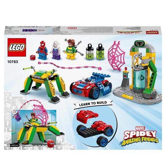 LEGO Marvel 10783 Spidey e i Suoi Fantastici Amici Spider-Man al Laboratorio di Doctor Octopus, Macchine Giocattolo - 8