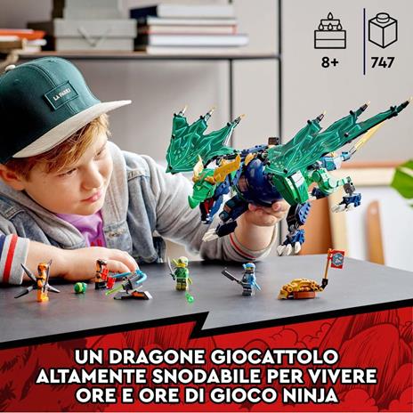 LEGO NINJAGO 71766 Dragone Leggendario di Lloyd con Drago Giocattolo Snodabile e Minifigure, Giochi per Bambini dagli 8 Anni - 2