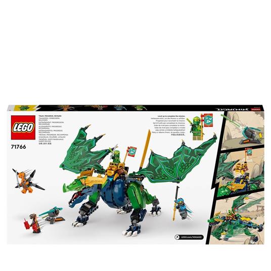 LEGO NINJAGO 71766 Dragone Leggendario di Lloyd con Drago Giocattolo Snodabile e Minifigure, Giochi per Bambini dagli 8 Anni - 9