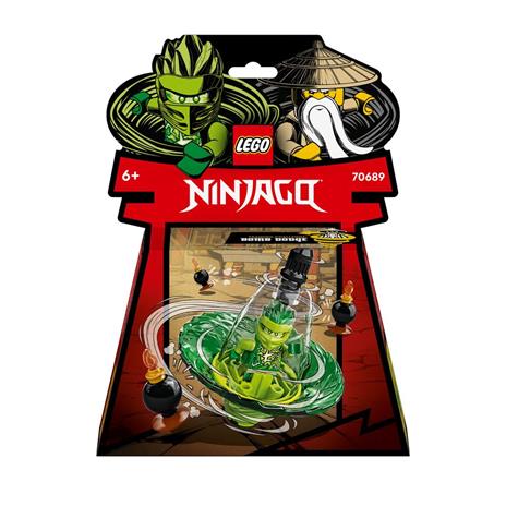 LEGO NINJAGO 70689 Addestramento Ninja di Spinjitzu con Lloyd, Trottola Giocattolo, Allenamento Piccoli Maestri di Spinner