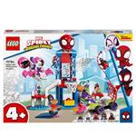 LEGO Marvel 10784 Spidey e i Suoi Fantastici Amici, I Webquarters di Spider-Man, Macchina Giocattolo, Idee Creative