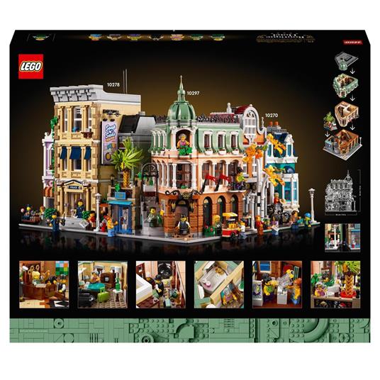 LEGO Icons 10297 Boutique Hotel, Set Modellini da Costruire per Adulti, Edificio Modulare da Collezione con 7 Minifigure - 12
