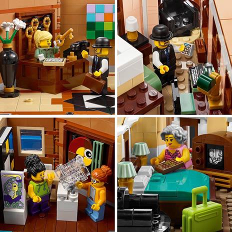LEGO Icons 10297 Boutique Hotel, Set Modellini da Costruire per Adulti, Edificio Modulare da Collezione con 7 Minifigure - 7