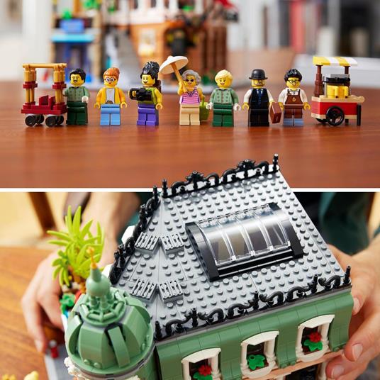LEGO Icons 10297 Boutique Hotel, Set Modellini da Costruire per Adulti, Edificio Modulare da Collezione con 7 Minifigure - 9