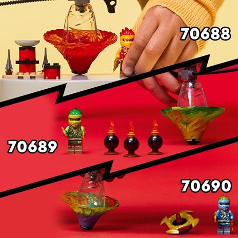 LEGO NINJAGO 70690 Addestramento Ninja di Spinjitzu con Jay, Trottola Giocattolo, Allenamento Piccoli Maestri di Spinner - 6