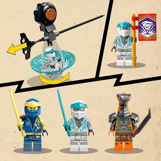 LEGO NINJAGO 71764 Centro di Addestramento Ninja, Allenamento Piccoli Maestri di Spinner Spinjitzu, Trottola Giocattolo - 6