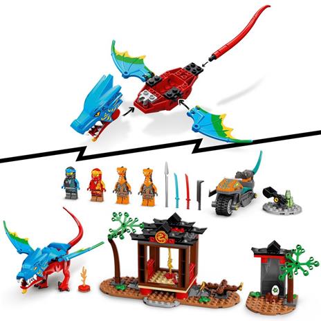 LEGO Ninjago 71759 Il Tempio del Ninja Dragone, Set di Costruzioni con Drago e Moto Giocattolo, Giochi per Bambini dai 4 Anni - 5