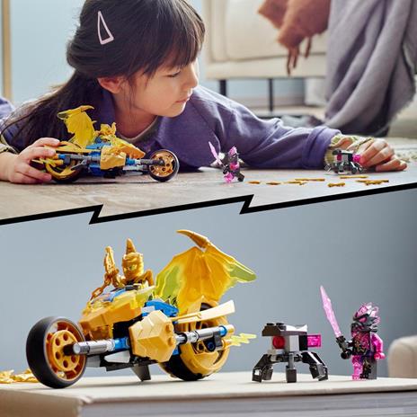 LEGO Ninjago 71768 Moto Drago dOro di Jay, Set Serie TV Crystallized, Veicolo Giocattolo, Giochi per Bambini dai 7 Anni - 2