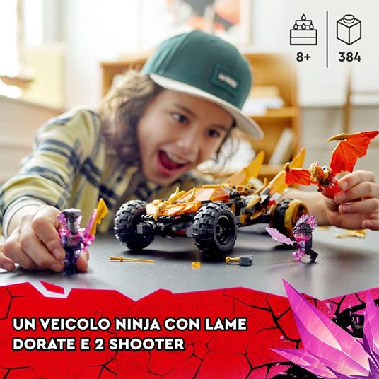 LEGO Ninjago 71769 Fuoristrada Drago di Cole, Set Serie TV Crystallized, Macchina Giocattolo, Giochi per Bambini da 8 Anni - 2