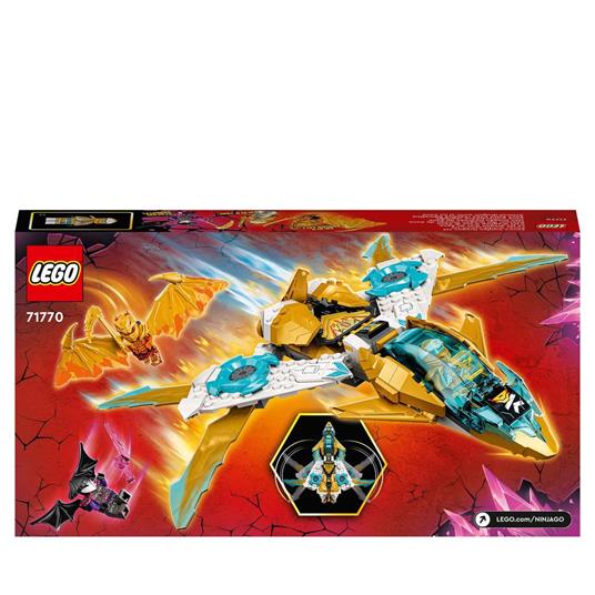 LEGO Ninjago 71770 Il Jet Dragone d'Oro di Zane, Set Serie TV Crystallized, Aereo Giocattolo, Giochi per Bambini dai 7 Anni - 8